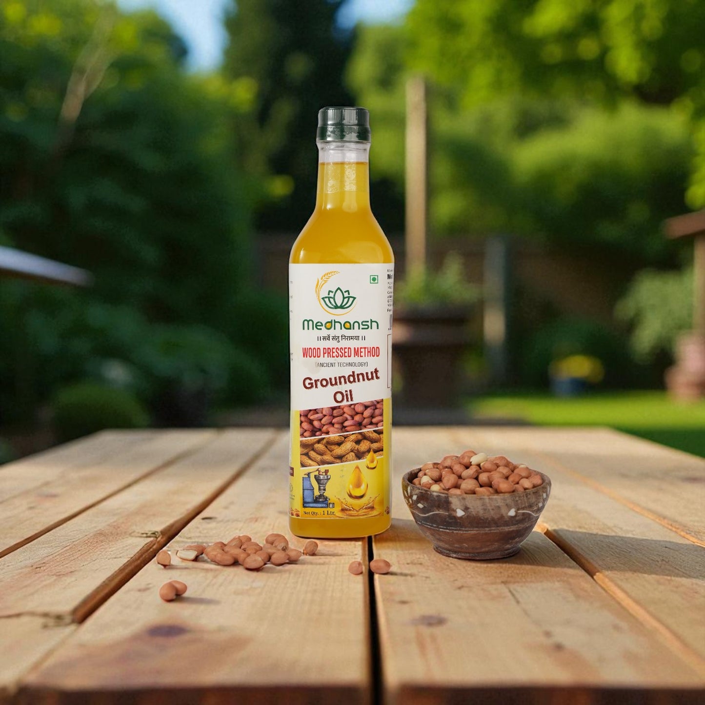 Wood Pressed Groundnut Oil